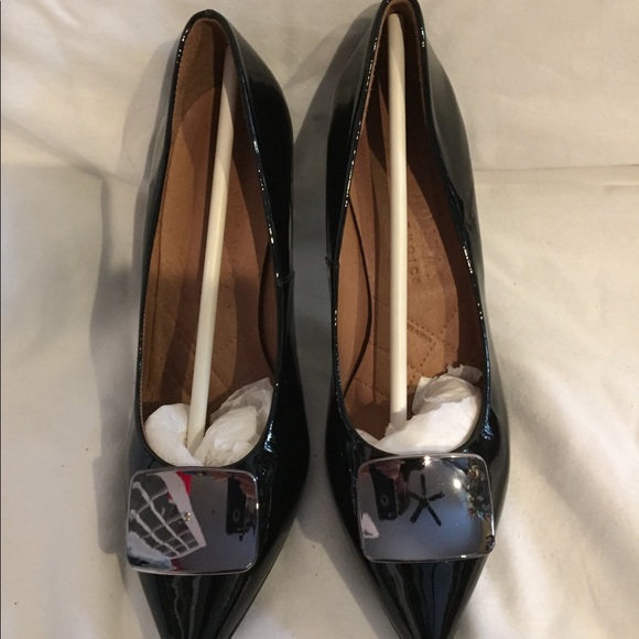 Black patent leather high heel shoes - Picture 2 of 2